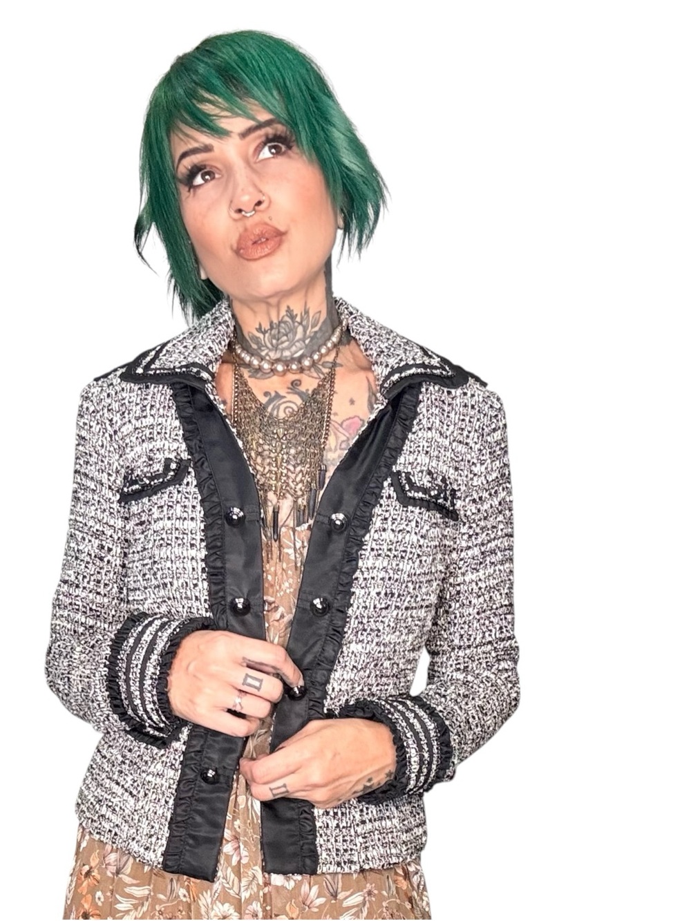 White House Black Market Tweed blazer